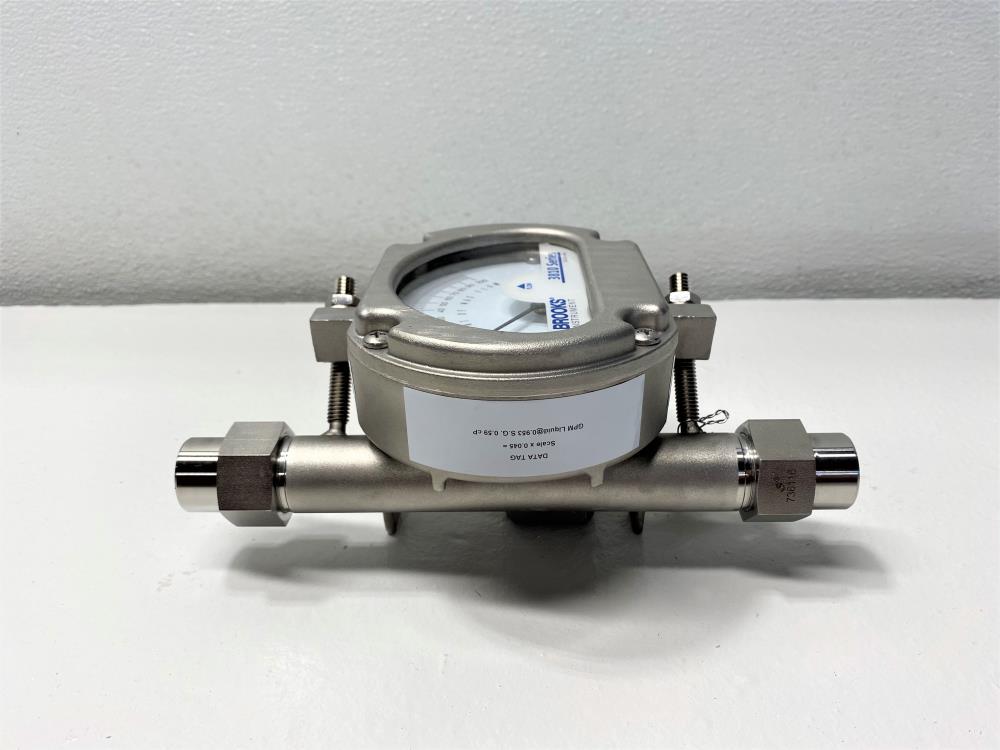 Brooks 1/2" NPT Armored Variable Area Flow Meter 3810GAD08DAAA2A00000